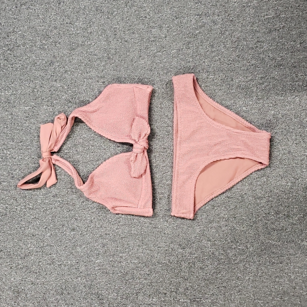 Kona Sol 2 piece Bathing Suit. Size XS (0-2) Mauve, NEW WITH TAGS